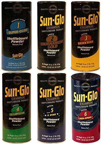 Sun-Glo Shuffleboard Powder Variety 6 Pack